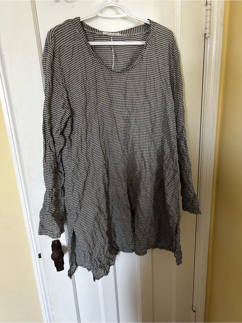 Gingham tunic